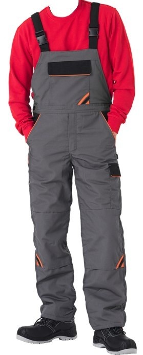 Полукомбинезон рабочий Reis PRO-WIN-B SBP Grey/Orange XXXL