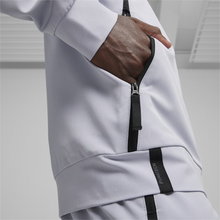 Jachetă pentru bărbați Puma Pumatech Track Jacket Wv Gray Fog XXL