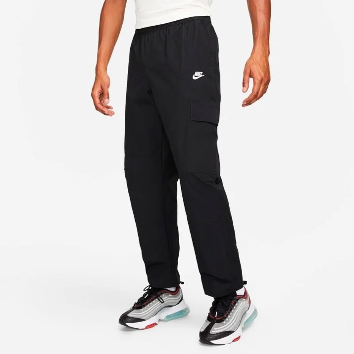 Pantaloni spotivi pentru bărbați Nike M Nk Club Cargo Wvn Pant Black/White, s.M