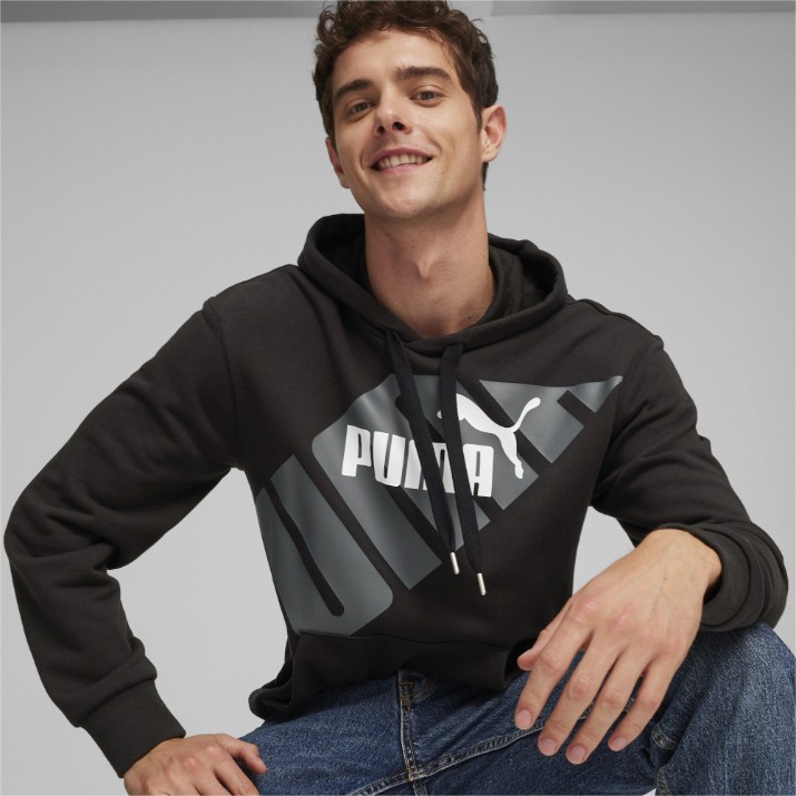 Мужская толстовка Puma Power Graphic Hoodie Tr Puma Black XL