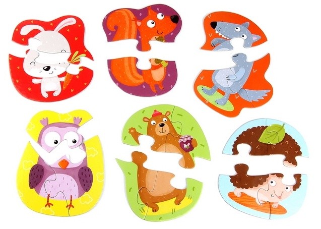Пазл Dodo 2-3-4 Forest animals (300195)