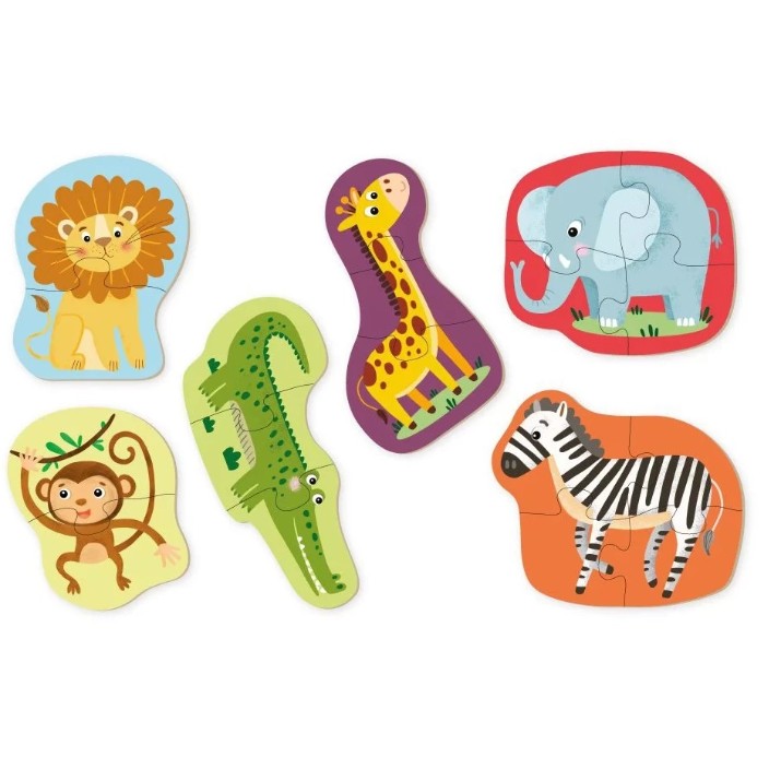 Пазл Dodo 2-3-4 Wild Animals (300153)