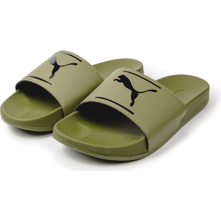 Шлёпанцы мужские Puma Leadcat Ftr Comfort Olive Green/Puma Black 39