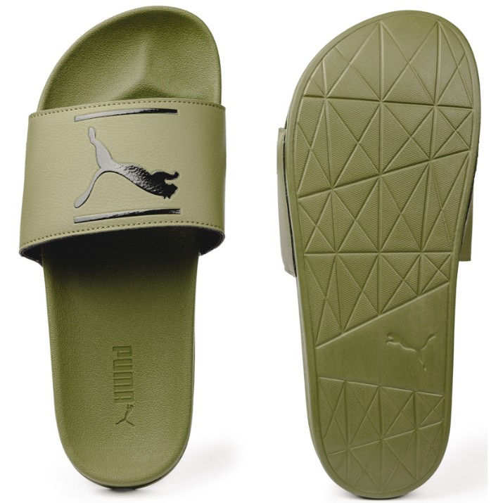 Шлёпанцы мужские Puma Leadcat Ftr Comfort Olive Green/Puma Black 42