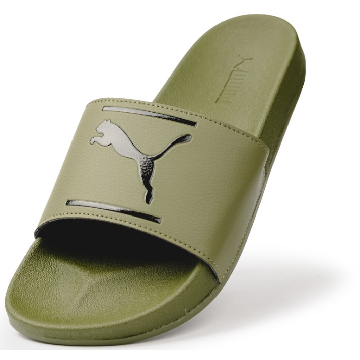 Шлёпанцы мужские Puma Leadcat Ftr Comfort Olive Green/Puma Black 47