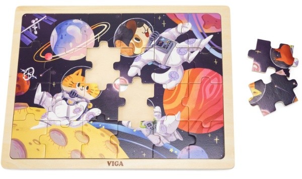Puzzle Viga 24 Животные в космосе (44646)