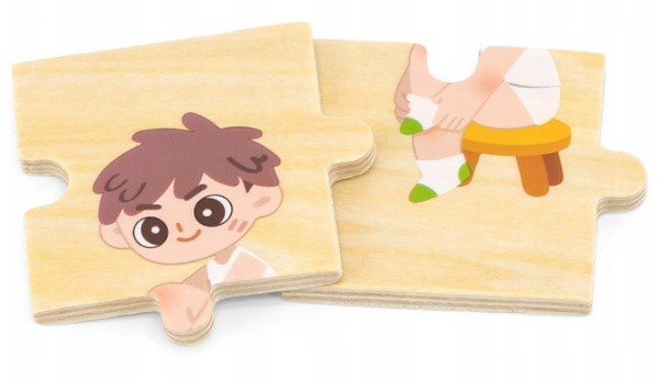 Puzzle Viga 28 Учимся одеваться (44649)