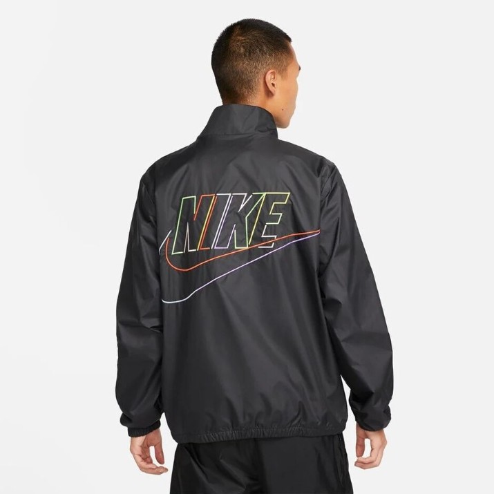 Jachetă pentru bărbați Nike M Nk Club+ Wvn Mcf Jkt Black/White, s.M