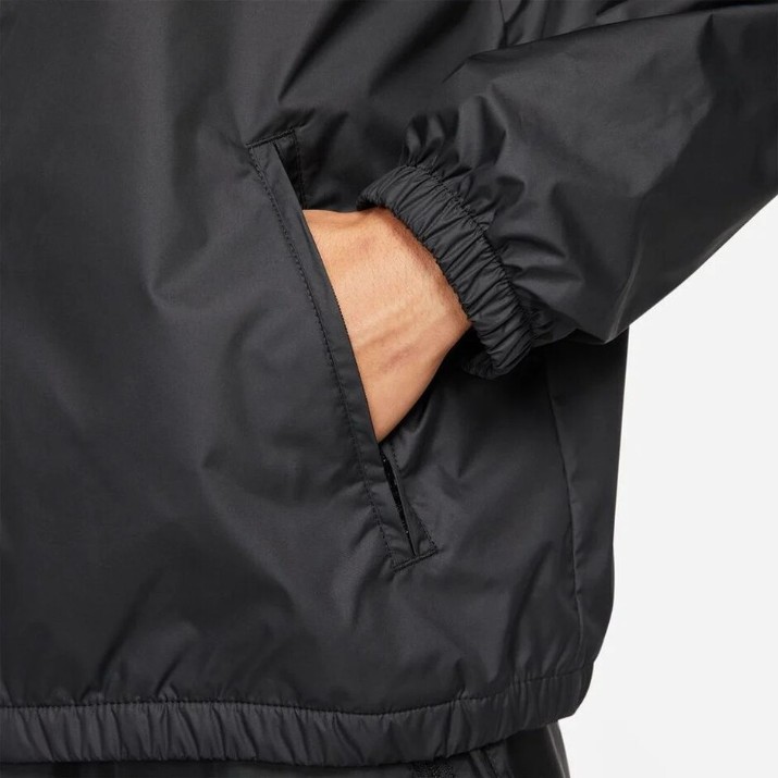 Jachetă pentru bărbați Nike M Nk Club+ Wvn Mcf Jkt Black/White, s.M