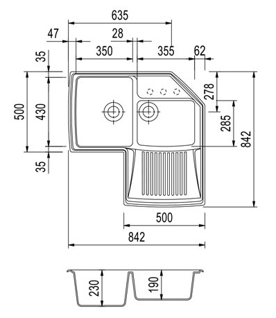 Кухонная мойка Plados Harmony HRA832 UG94 Avena