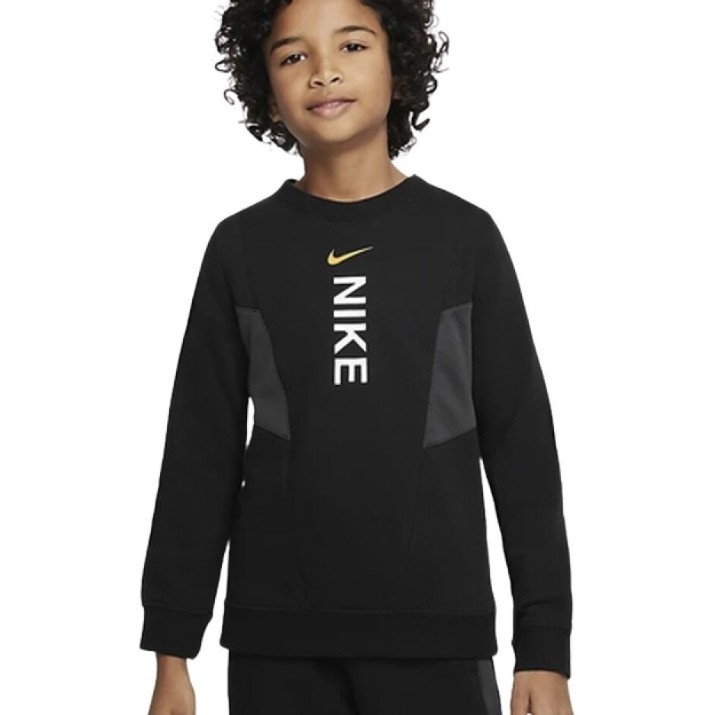 Детская толстовка Nike B Nsw Hybrid Flc Crew Bb Black, s.S