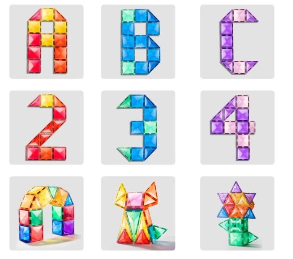 Set de construcție Mideer Geometric Shapes (MD6397)