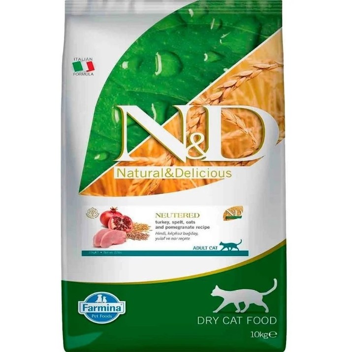 Сухой корм для кошек Farmina N&D Adult Sterilised Turkey & Pomegranate 10kg