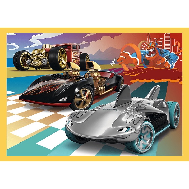 Puzzle Trefl 4in1 Hot Wheels vehicles (34627)