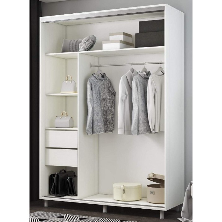 Dulap cu uşi glisante Mobildor-Lux Aron-S 160x210 White (arons3975) K1