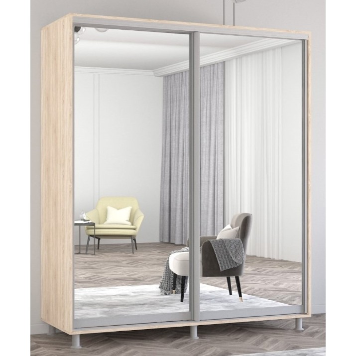 Шкаф-купе Mobildor-Lux Aron-S Mirror 180x210 Oak Sonoma (arons4479)
