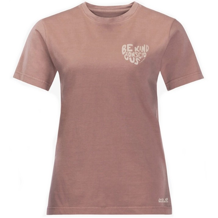 Tricou de dame Jack Wolfskin Nature T W Afterglow L