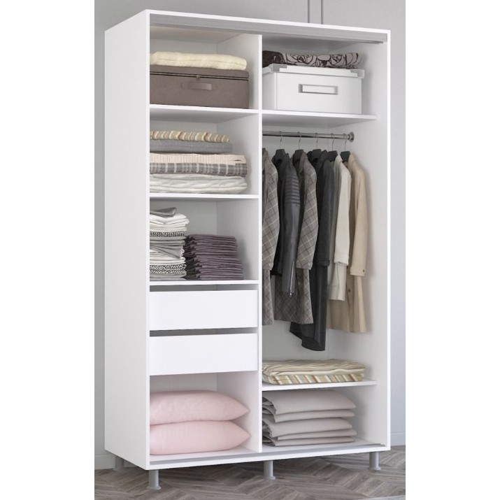Шкаф-купе Mobildor-Lux Aron Mirror 140x230 White (aron1657)