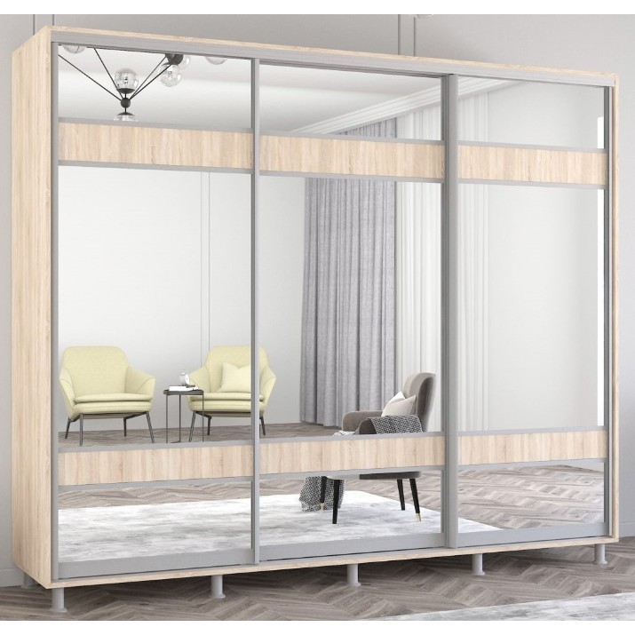 Dulap cu uşi glisante Mobildor-Lux Aron 270x240 Oak Sonoma (aron2751) K3