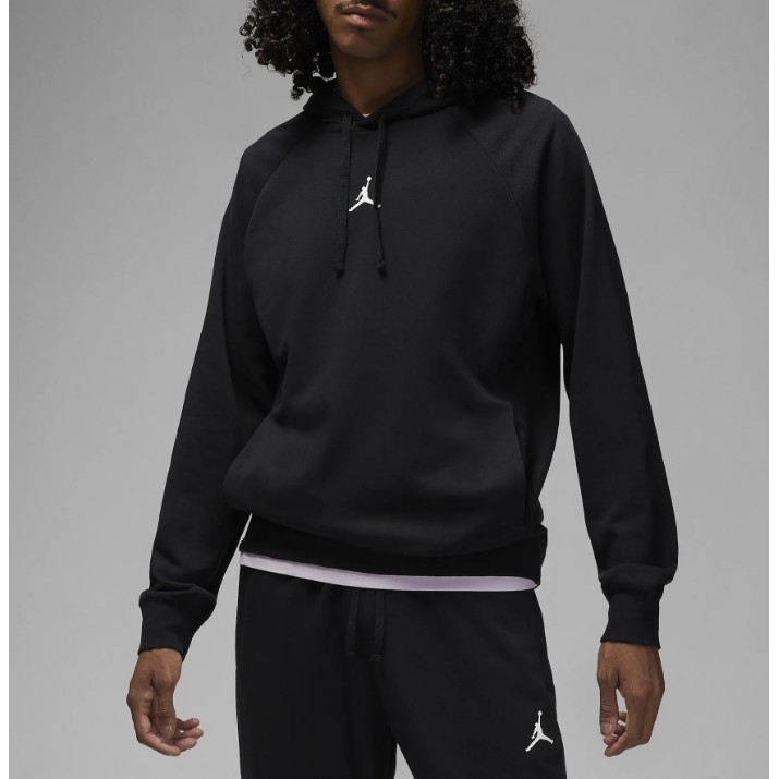 Мужская толстовка Nike M Jordan Dri-FIT Sport Crossover Fleece Hoodie Black/White, s.M