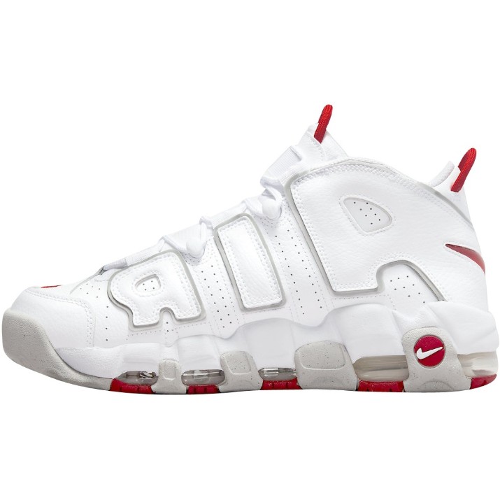Кроссовки мужские Nike Air More Uptempo 96 White/Grey Fog/University Red, s.42