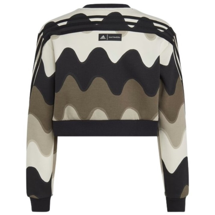 Детская толстовка Adidas G Marimekko Swt Cloud White/Light Brown/Branch/Black, s.152