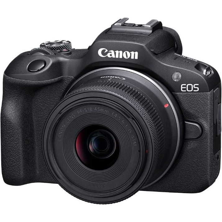 Aparat foto Canon EOS R100 Black & RF-S 18-45mm f/4.5-6.3 IS STM Kit
