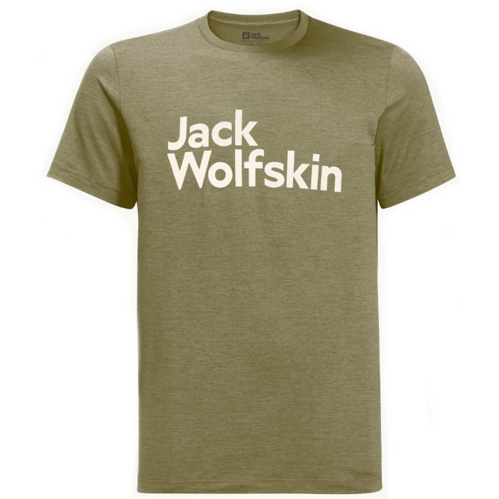 Tricou bărbătesc Jack Wolfskin Brand T M Darkolivegreen M