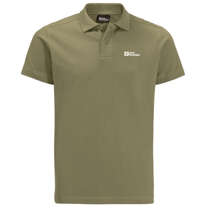 Polo Jack Wolfskin Essential Polo M Darkolivegreen XXL