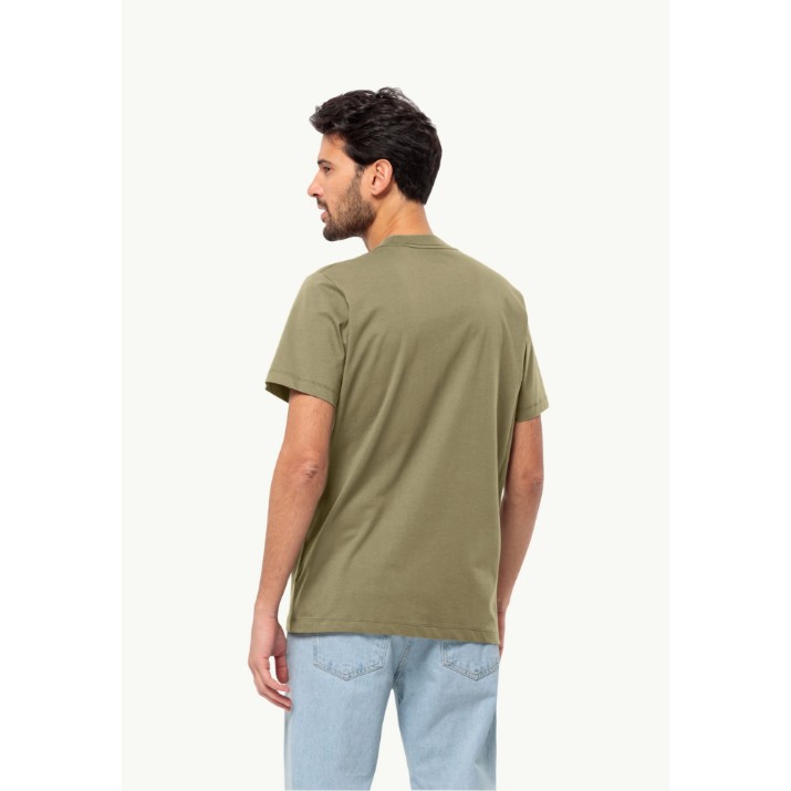 Мужская футболка Jack Wolfskin Essential T M Darkolivegreen M