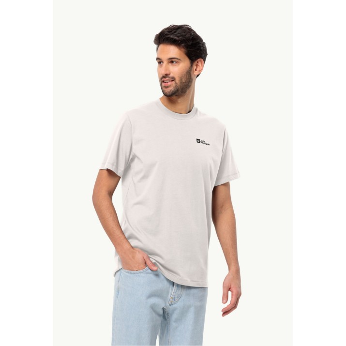Tricou bărbătesc Jack Wolfskin Essential T M White XL (18083825629)