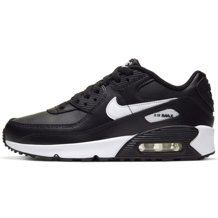 Adidași pentru copii Nike Air Max 90 Ltr (Gs) Black/White s.38