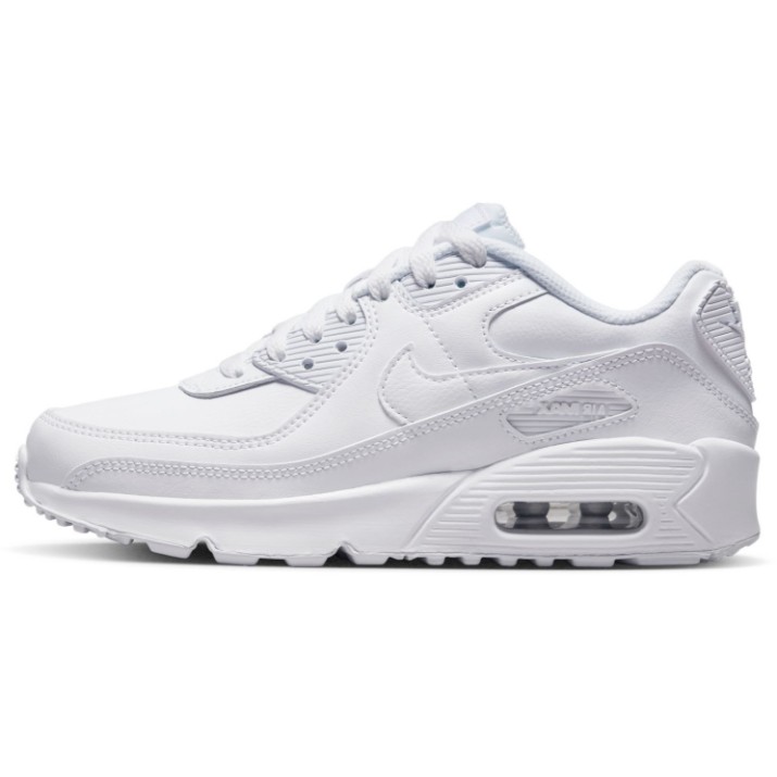 Adidași pentru copii Nike Air Max 90 Ltr (Gs) White/Metallic Silver, s.40