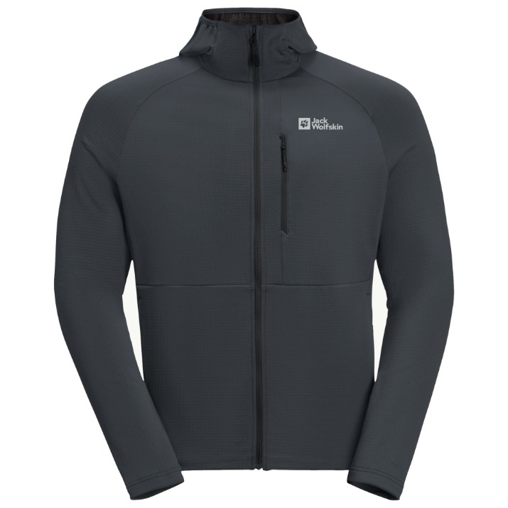 Мужская толстовка Jack Wolfskin Kolbenberg Hooded Fz M Gray XL