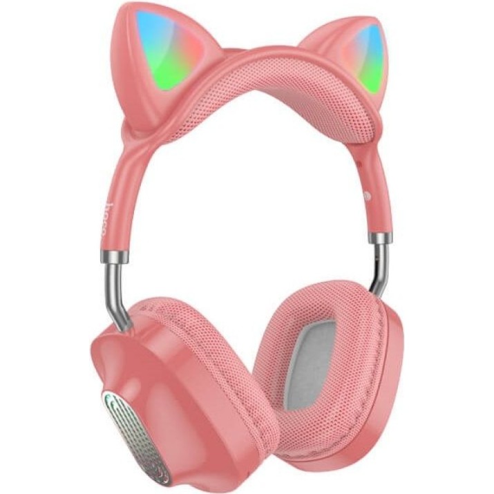 Наушники Hoco ESD13 Skill Cat Pink
