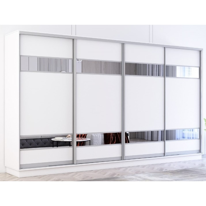 Шкаф-купе Mobildor-Lux Fox Mirror Elements 380x200 White (fox7775)