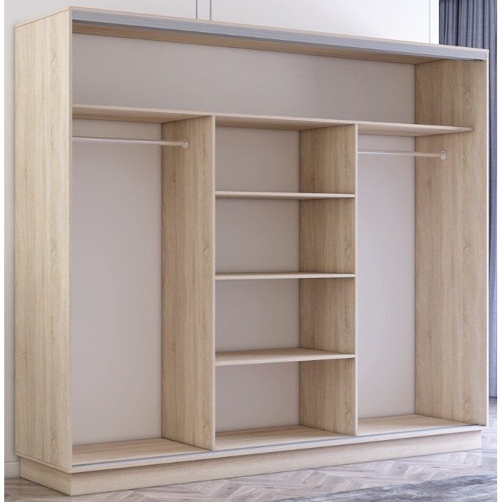 Шкаф-купе Mobildor-Lux Fox Mirror 260x200 Oak Sonoma (fox6338)