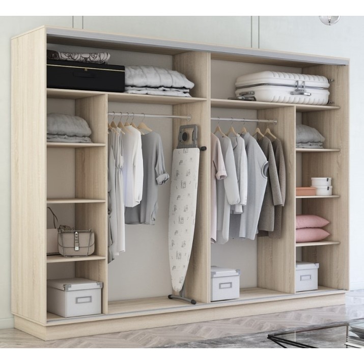 Шкаф-купе Mobildor-Lux Fox Mirror 300x240 Oak Sonoma (fox7473)