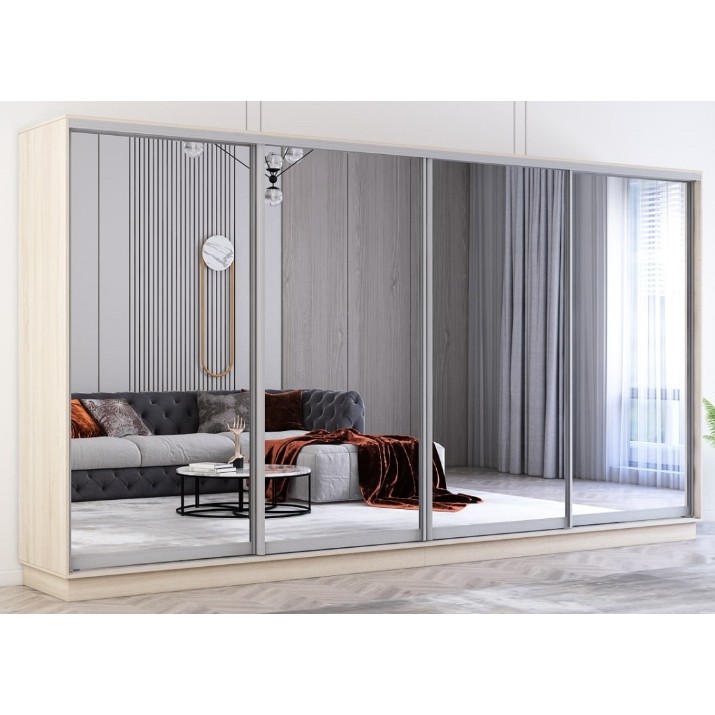 Dulap cu uşi glisante Mobildor-Lux Fox Mirror 380x230 Oak Sonoma (fox7504)