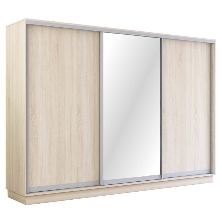 Шкаф-купе Mobildor-Lux Fox Chipboard/Mirror 300x230 Oak Sonoma (fox7553)