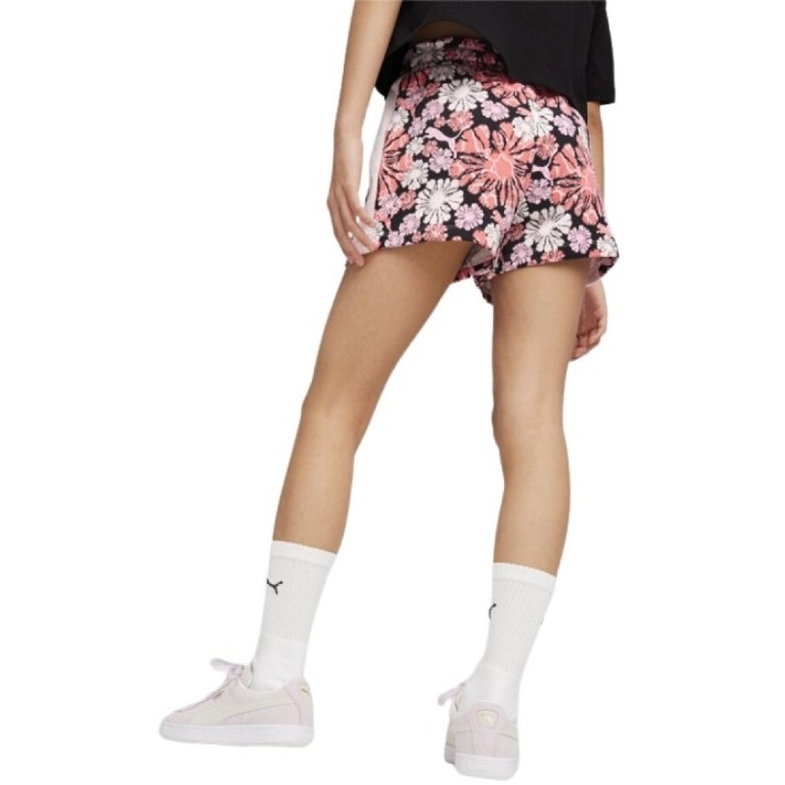 Pantaloni scurți pentru copii Puma T7 Snflr Aop Shorts G Puma Black, s.152