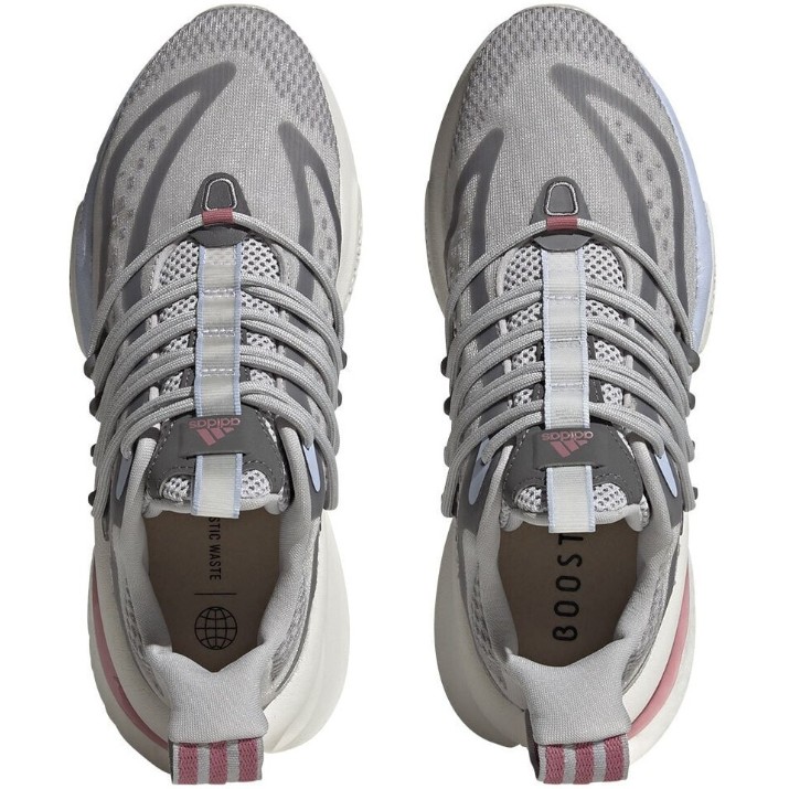 Adidași pentru dame Adidas AlphaBoost V1 Grey/Pink Strata/Blue Dawn, s.40.5