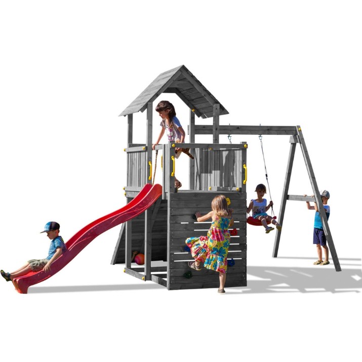 Complex de joacă Fungoo Carol 3 Grey