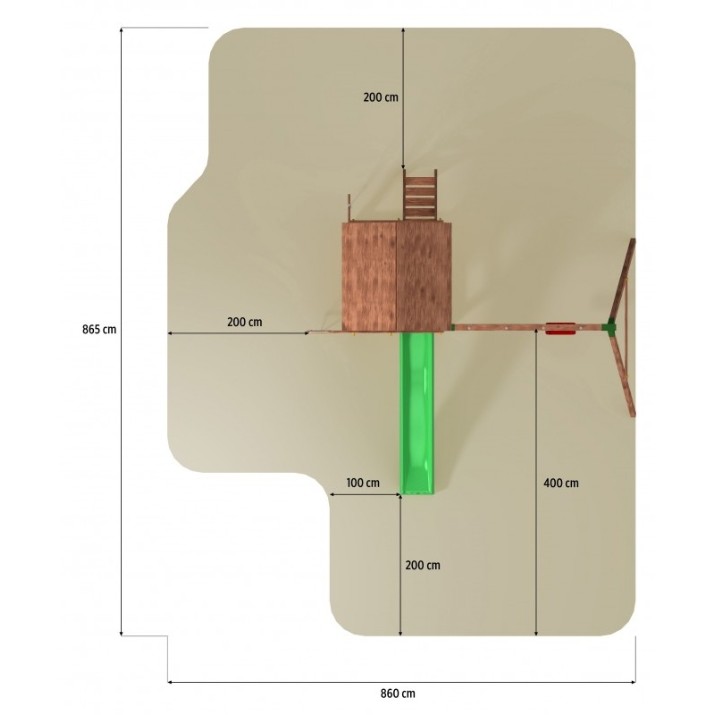 Complex de joacă Fungoo Fortress Move