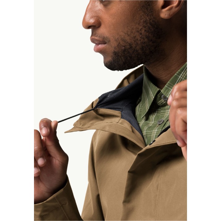 Мужская ветровка Jack Wolfskin Baydream Jacket M Beige, s.L