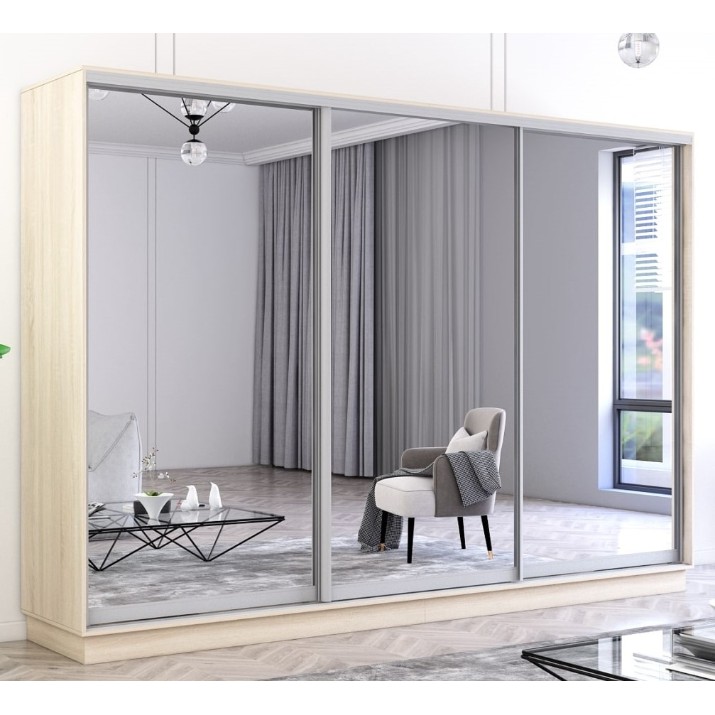 Шкаф-купе Mobildor-Lux Fox Mirror 290x240 Oak Sonoma (fox7311)