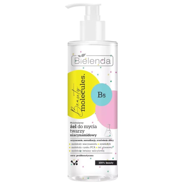 Очищающее средство для лица Bielenda Beauty Molecules Niacinamide Cleansing Gel 195g