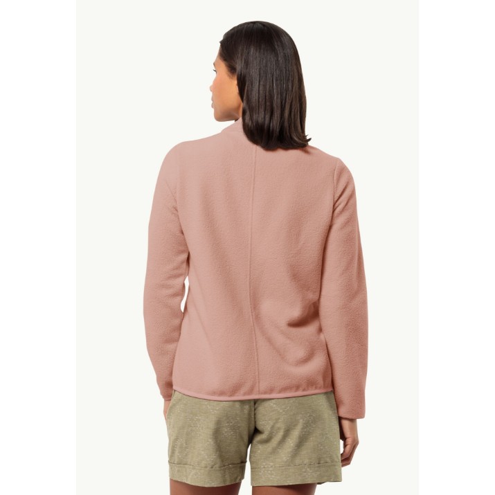 Женская толстовка Jack Wolfskin Light Curl Jkt W Pink, s.XS
