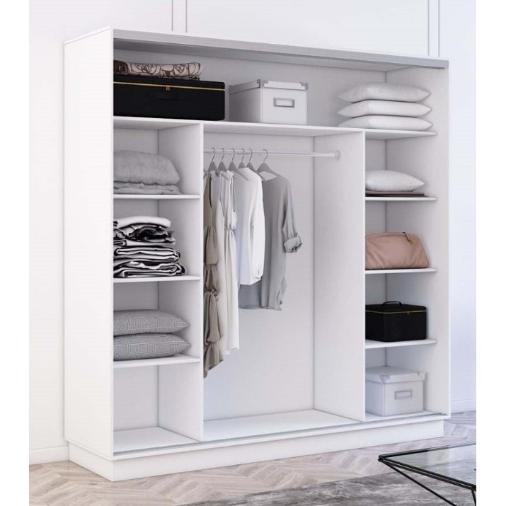 Dulap cu uşi glisante Mobildor-Lux Fox Mirror Elements 210x230 White (fox6176)