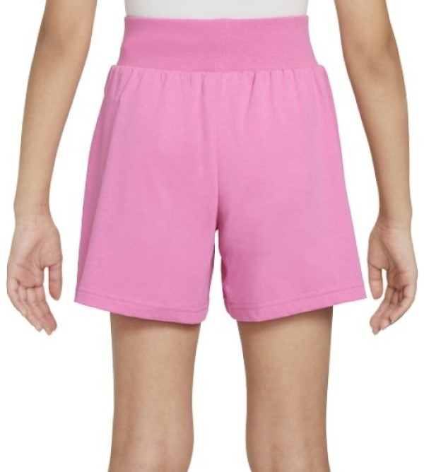 Pantaloni scurți pentru copii Nike G Nsw Short Jsy Lbr Playful Pink/Active Fuchsia, s.S